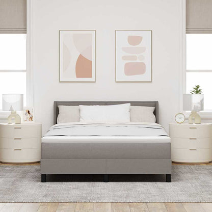 Boxspringbed met matras met matras Taupe 140 x 190 cm