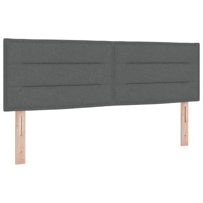 Boxspringbed met matras met matras Donkergrijs 140 x 200 cm