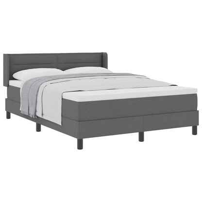 Boxspringbed met matras met matras Donkergrijs 140 x 200 cm