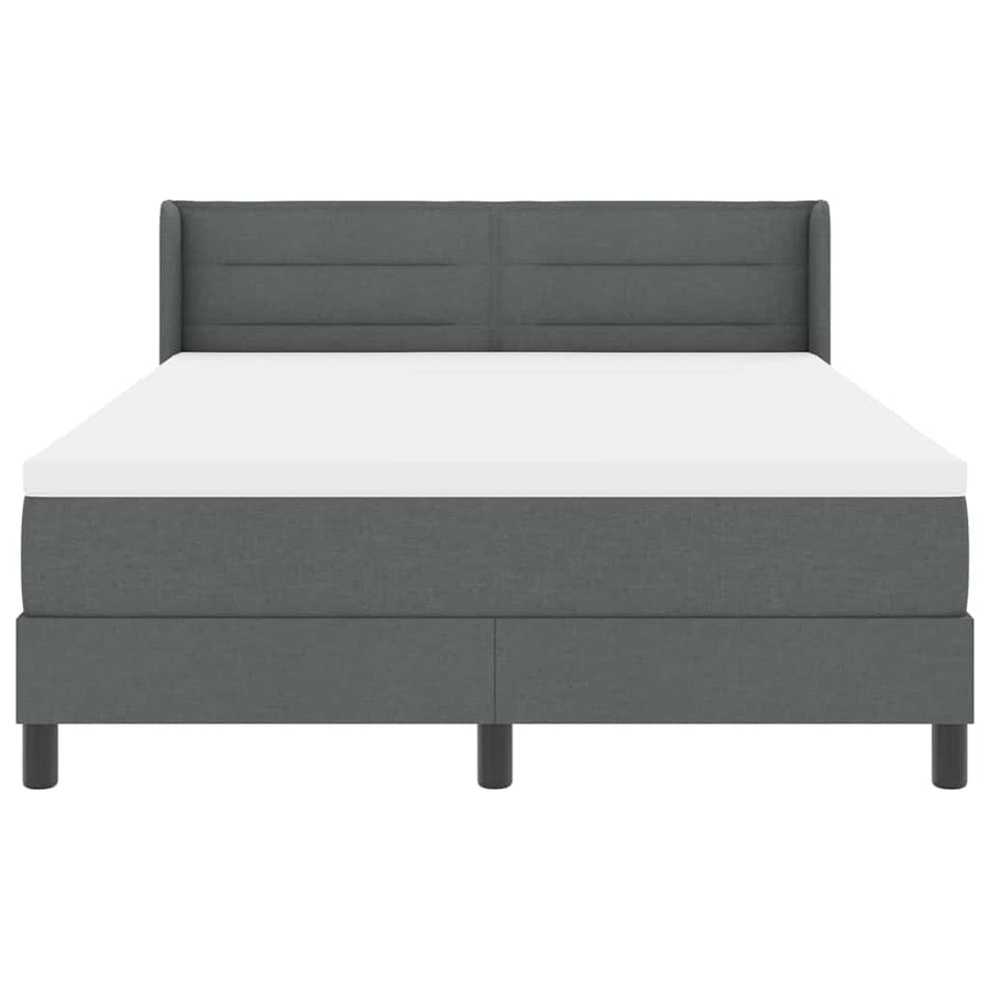 Boxspringbed met matras met matras Donkergrijs 160 x 200 cm