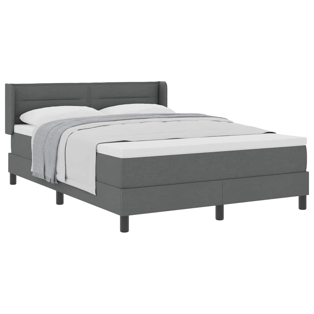 Boxspringbed met matras met matras Donkergrijs 160 x 200 cm