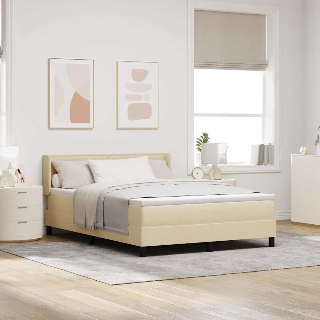 Boxspringbed met matras met matras Crème 160 x 200 cm