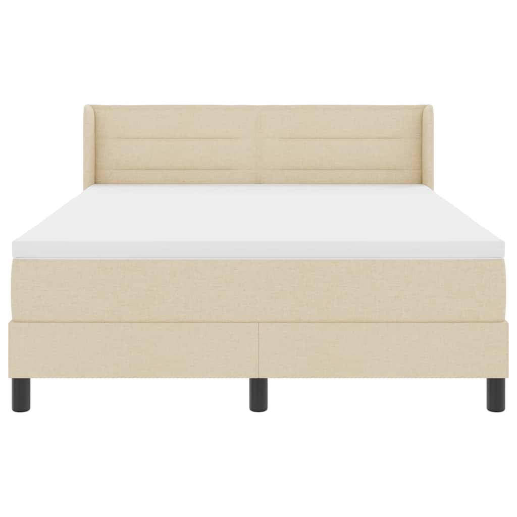 Boxspringbed met matras met matras Crème 160 x 200 cm