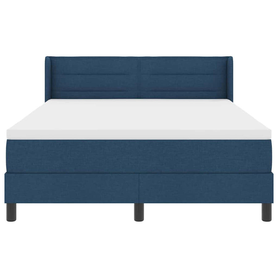 Boxspringbed met hoofdeinde Donkerblauw 200 x 160 cm Stof