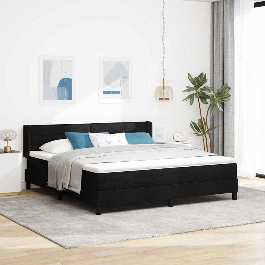 Boxspringbed met matras met matras Zwart 180 x 200 cm