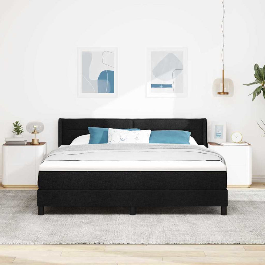 Boxspringbed met matras met matras Zwart 180 x 200 cm