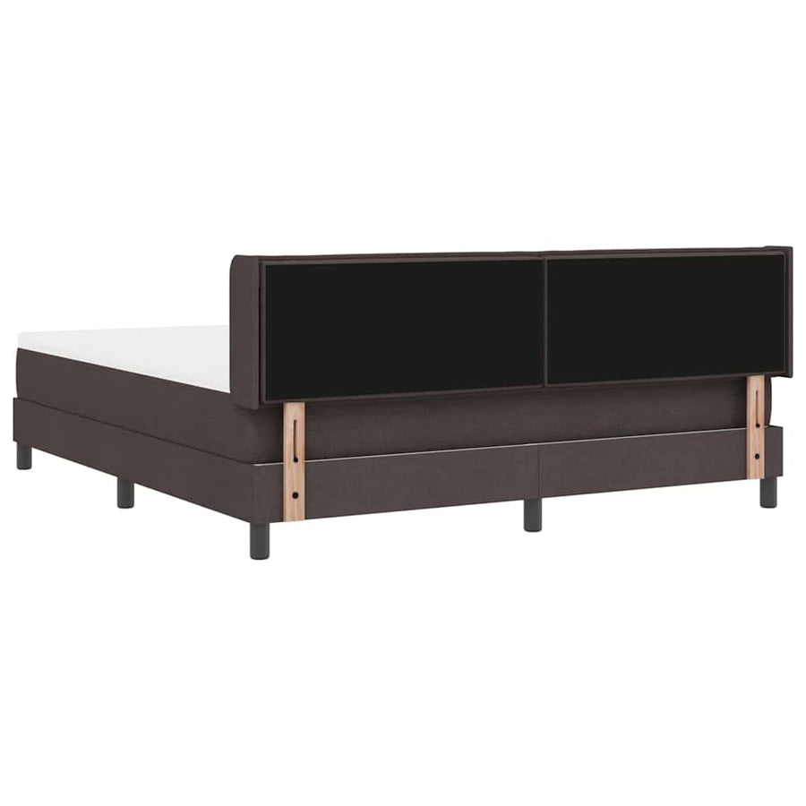 Boxspring bed Donkerbruin 180 x 200 cm Stof en Foam