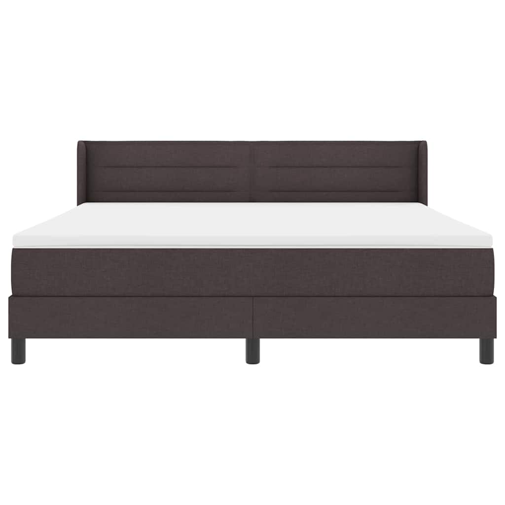 Boxspring bed Donkerbruin 180 x 200 cm Stof en Foam