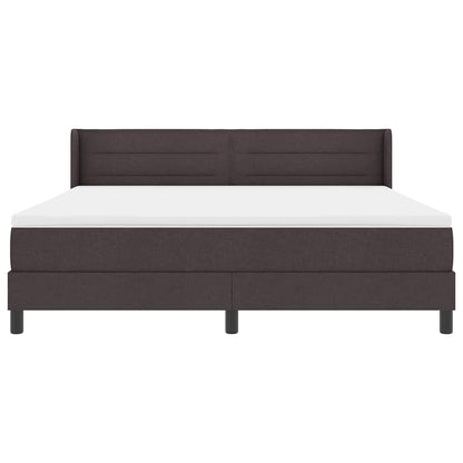 Boxspring bed Donkerbruin 180 x 200 cm Stof en Foam