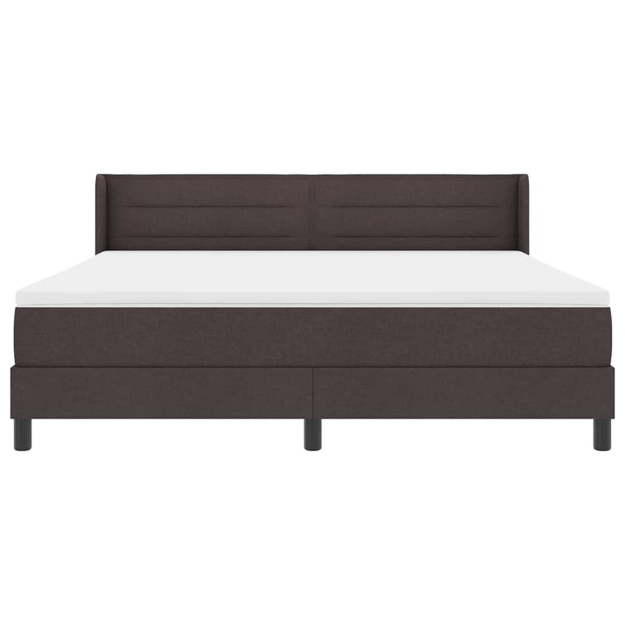 Boxspring bed Donkerbruin 180 x 200 cm Stof en Foam