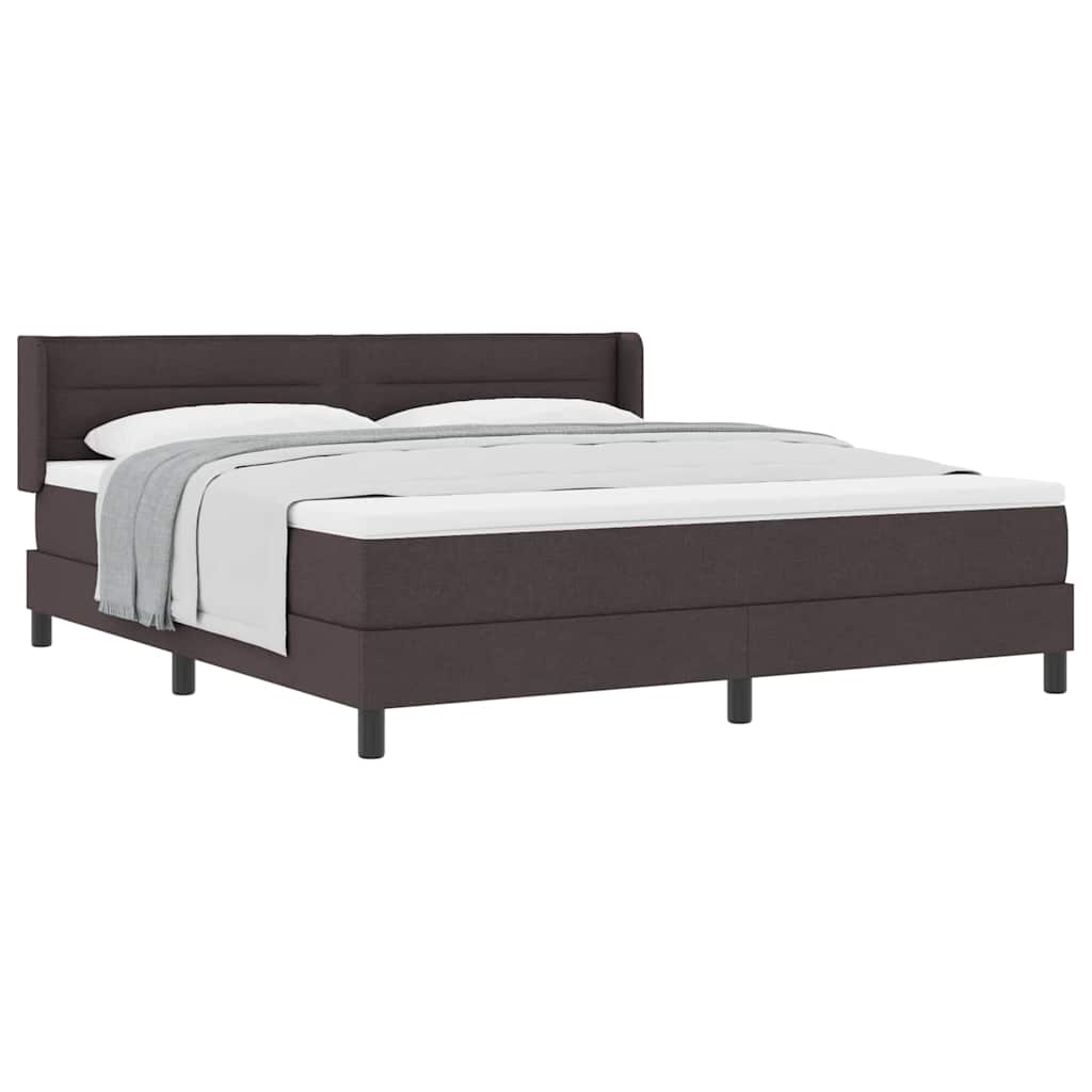 Boxspring bed Donkerbruin 180 x 200 cm Stof en Foam