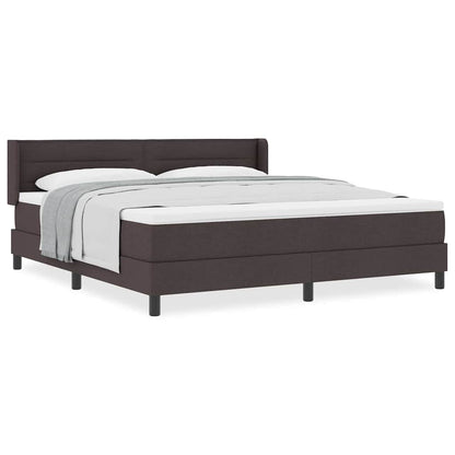 Boxspring bed Donkerbruin 180 x 200 cm Stof en Foam