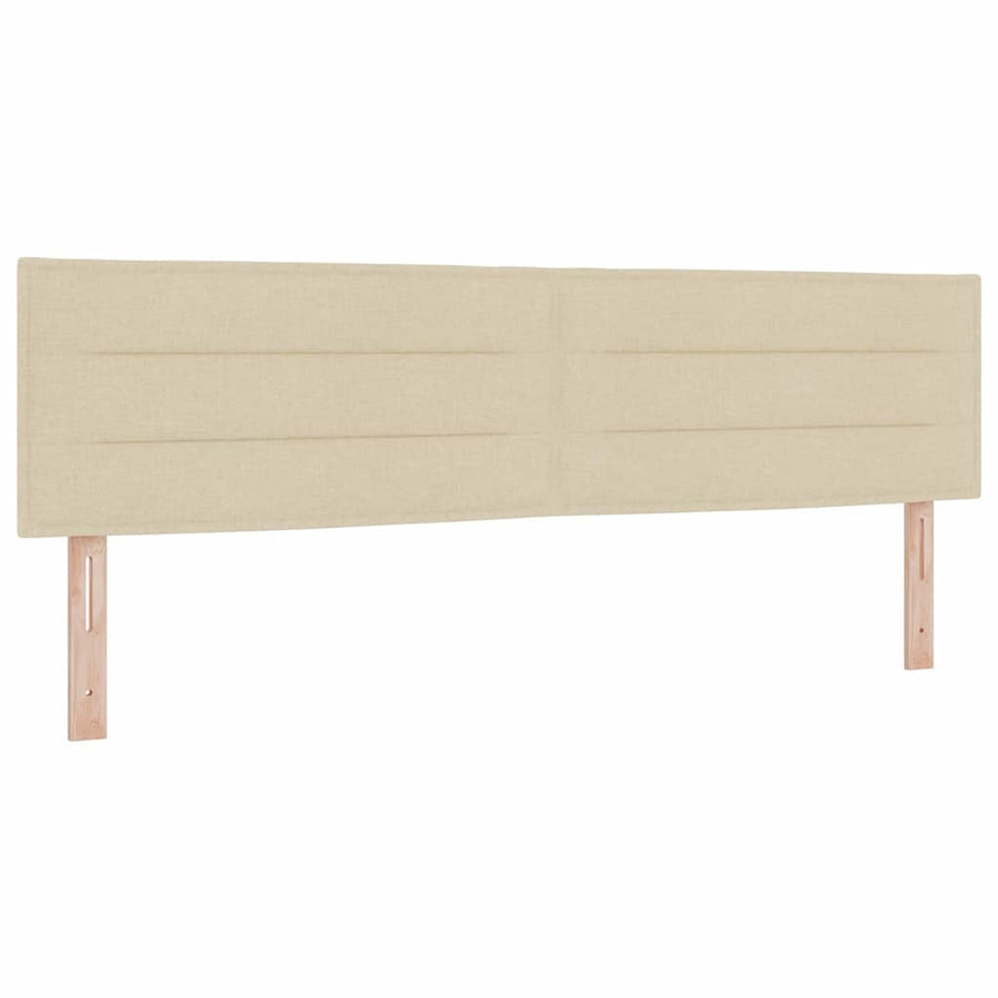 Boxspringbed met matras Crème 200 x 180 cm Polyester