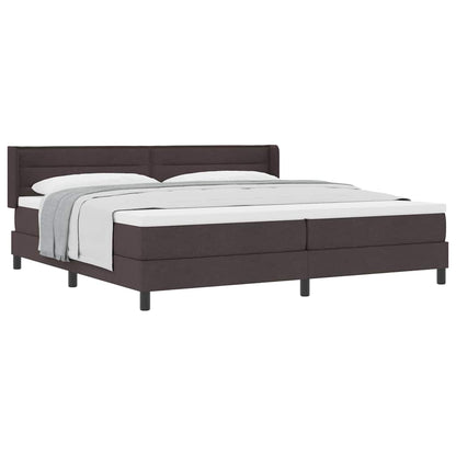 Boxspring bed Donkerbruin 200 x 200 cm Stof en Foam