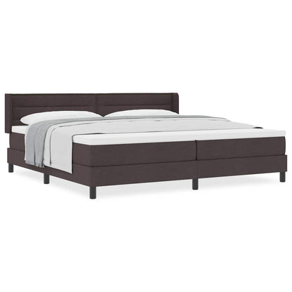 Boxspring bed Donkerbruin 200 x 200 cm Stof en Foam