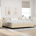 Boxspringbed met matras 200x200 cm crème