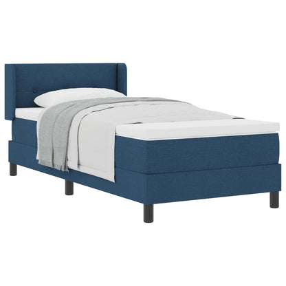 Boxspringbed met hoofdeinde Blauw 200 x 80 cm Stof