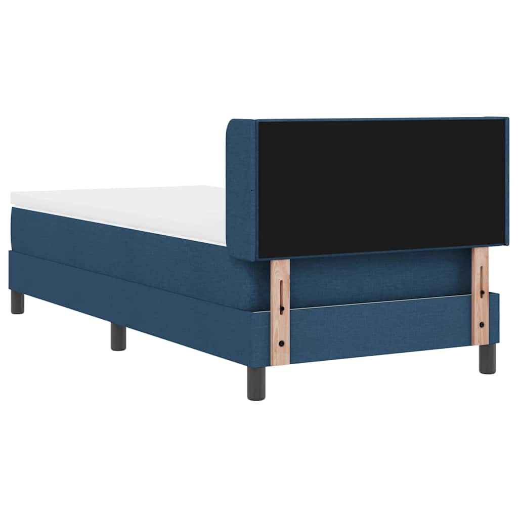 Boxspringbed met hoofdeinde Blauw 200 x 80 cm Stof