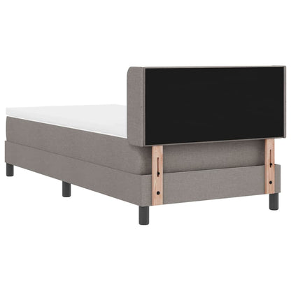 Boxspringbed met hoofdeinde Taupe 190 x 90 cm Stof