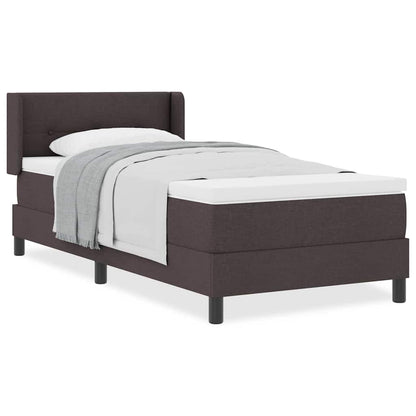 Boxspring bed Donkerbruin 90 x 200 cm Stof en Foam