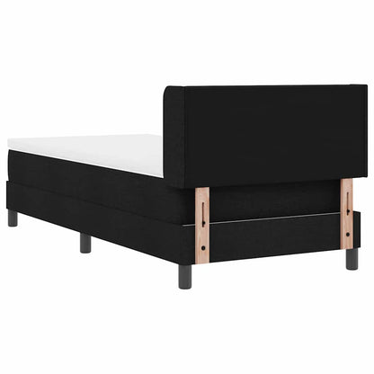 Boxspring bed met hoofdeinde Zwart 100 x 200 cm Stof en Foam
