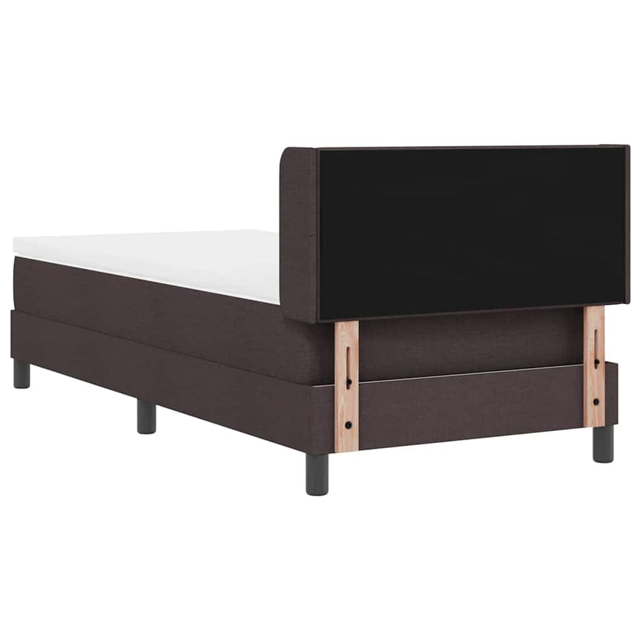 Boxspring bed Donkerbruin 100 x 200 cm Stof en Foam