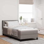 Boxspringbed 200x100 cm taupe