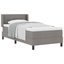 Boxspringbed met hoofdeinde Taupe 200 x 100 cm Stof