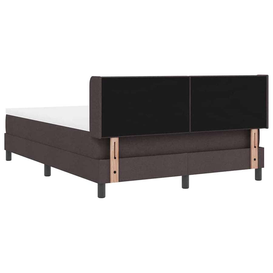 Boxspring bed Donkerbruin 140 x 200 cm Stof en Foam