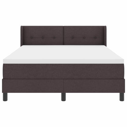 Boxspring bed Donkerbruin 140 x 200 cm Stof en Foam