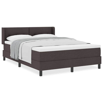 Boxspring bed Donkerbruin 140 x 200 cm Stof en Foam
