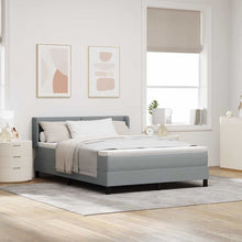 Boxspringbed met matras met matras Lichtgrijs 160 x 200 cm