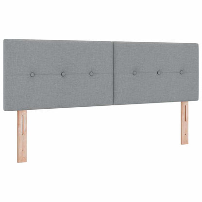 Boxspringbed met matras met matras Lichtgrijs 160 x 200 cm