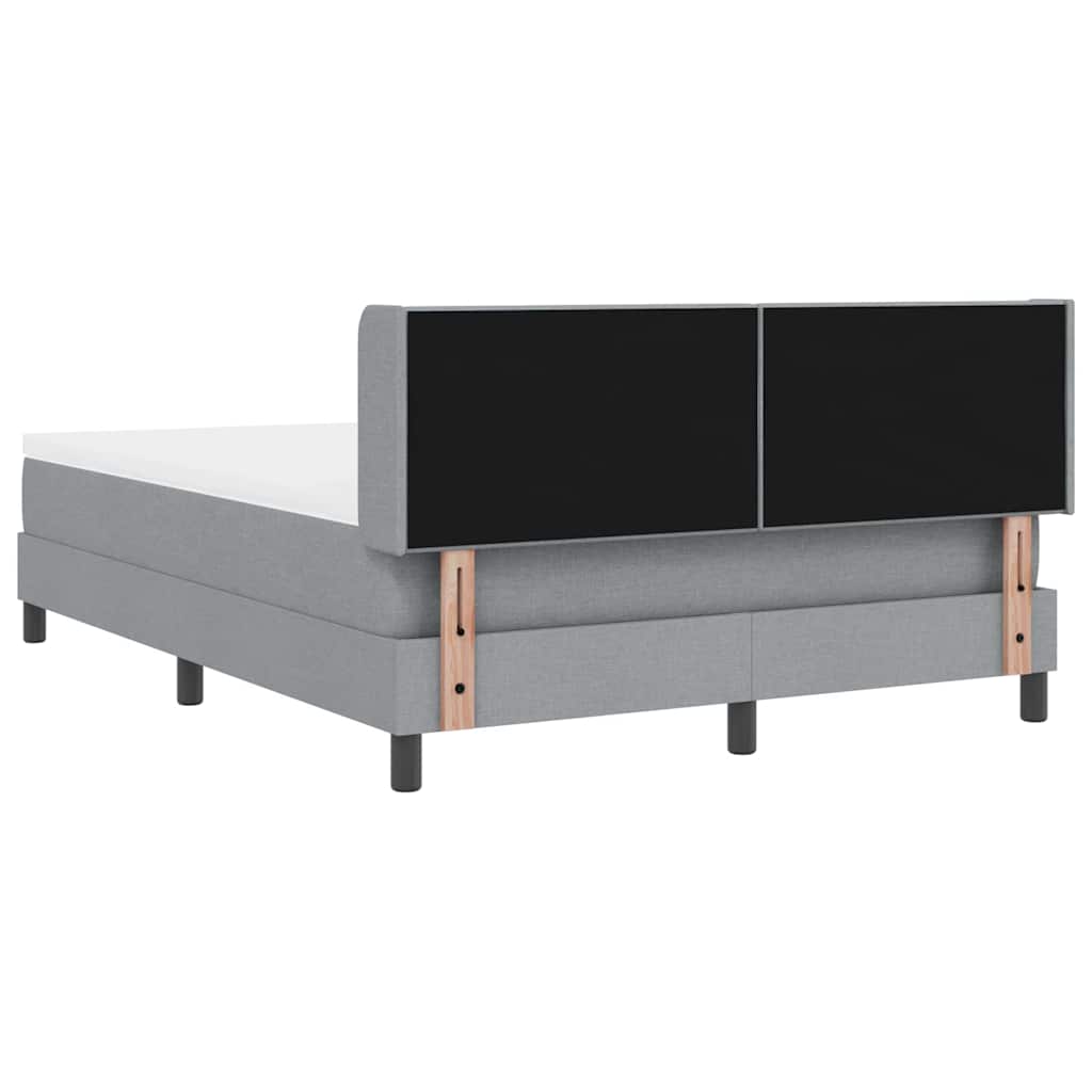 Boxspringbed met matras met matras Lichtgrijs 160 x 200 cm