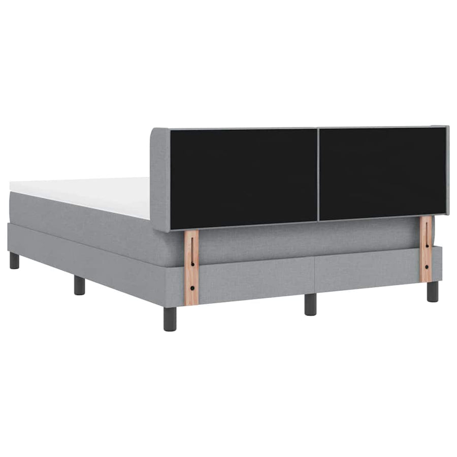 Boxspringbed met matras met matras Lichtgrijs 160 x 200 cm