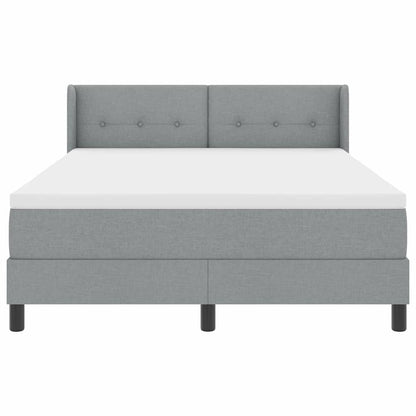 Boxspringbed met matras met matras Lichtgrijs 160 x 200 cm