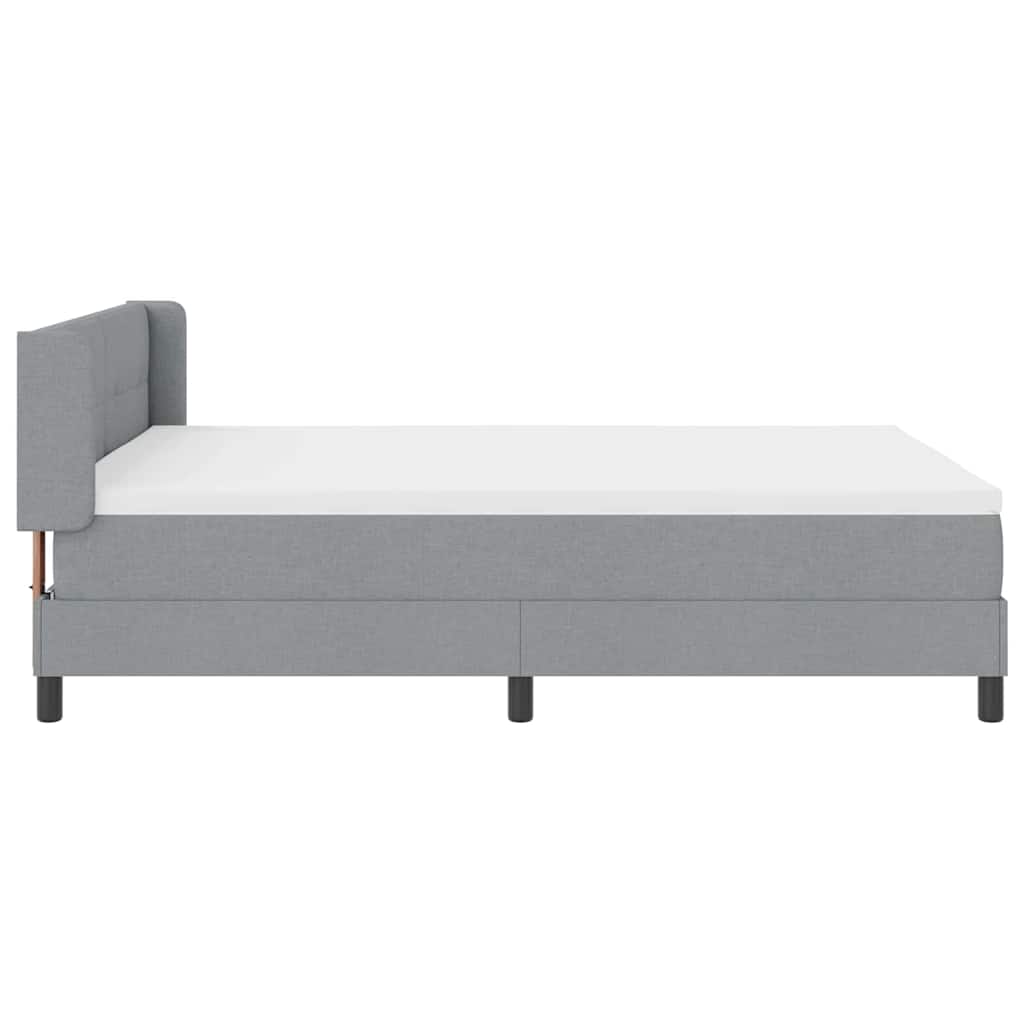 Boxspringbed met matras met matras Lichtgrijs 160 x 200 cm