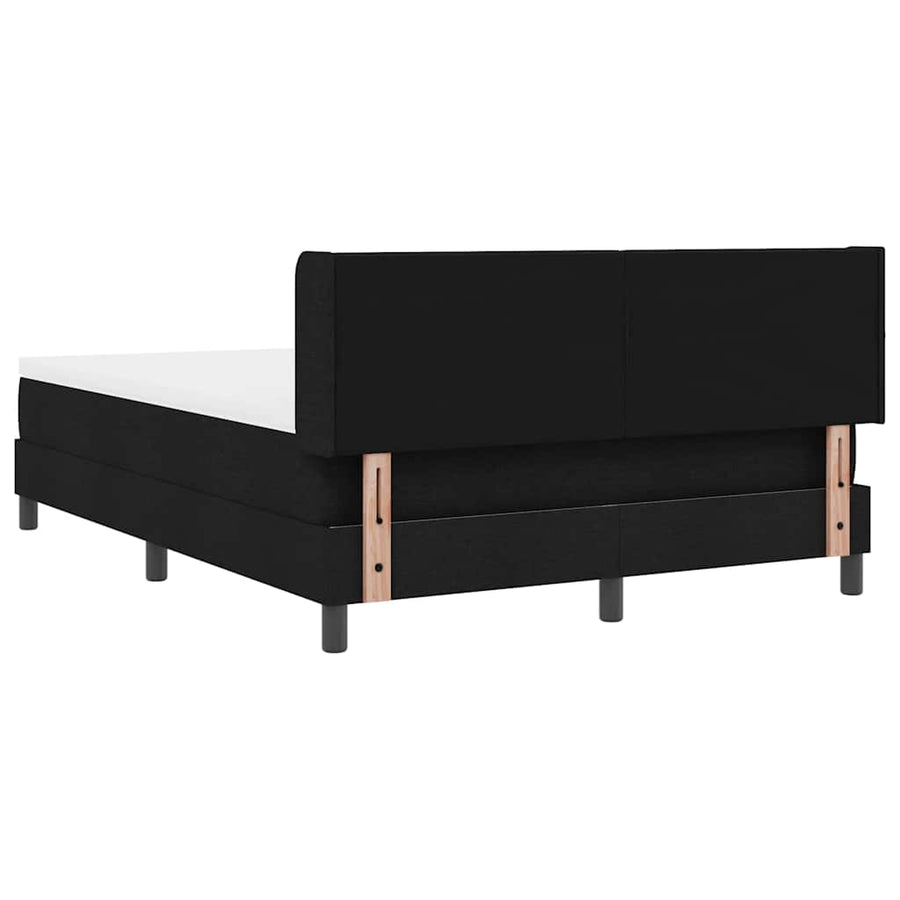 Boxspring bed met hoofdeinde Zwart 160 x 200 cm Stof en Foam