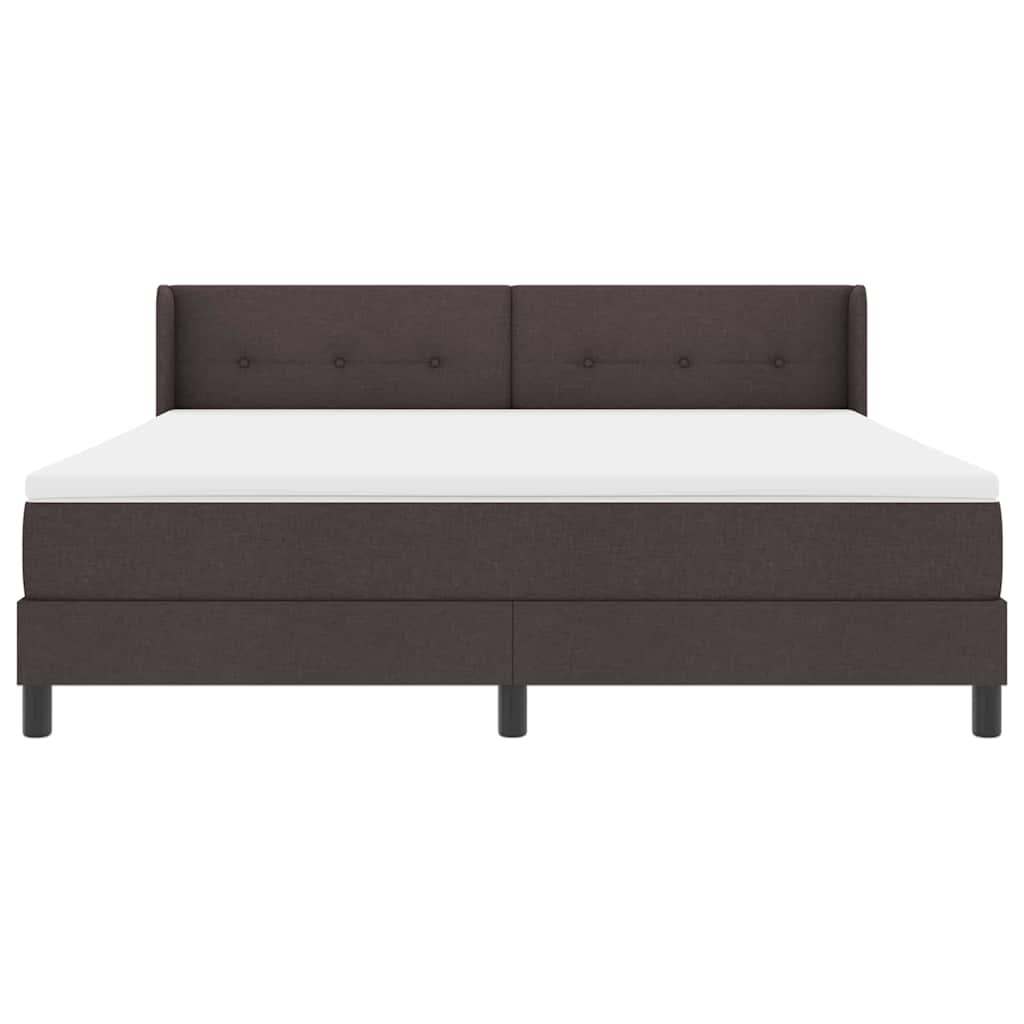 Boxspring bed Donkerbruin 180 x 200 cm Stoffering stof