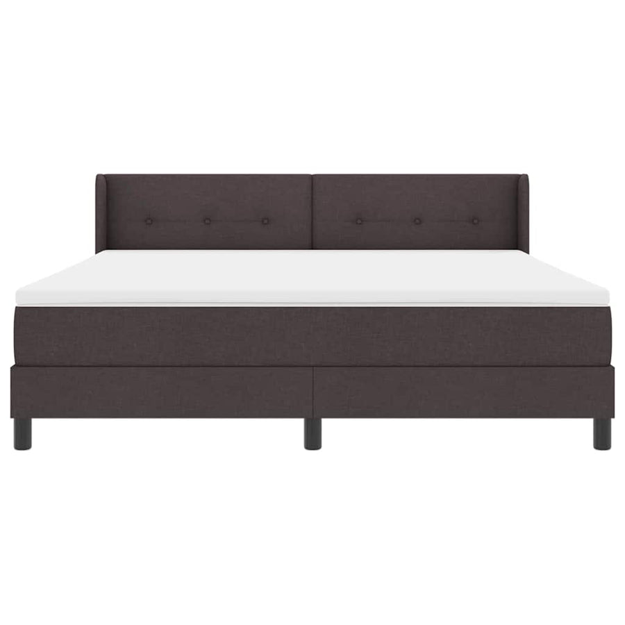 Boxspring bed Donkerbruin 180 x 200 cm Stoffering stof
