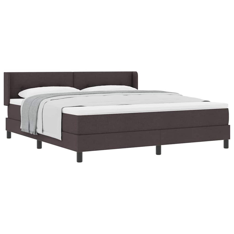 Boxspring bed Donkerbruin 180 x 200 cm Stoffering stof