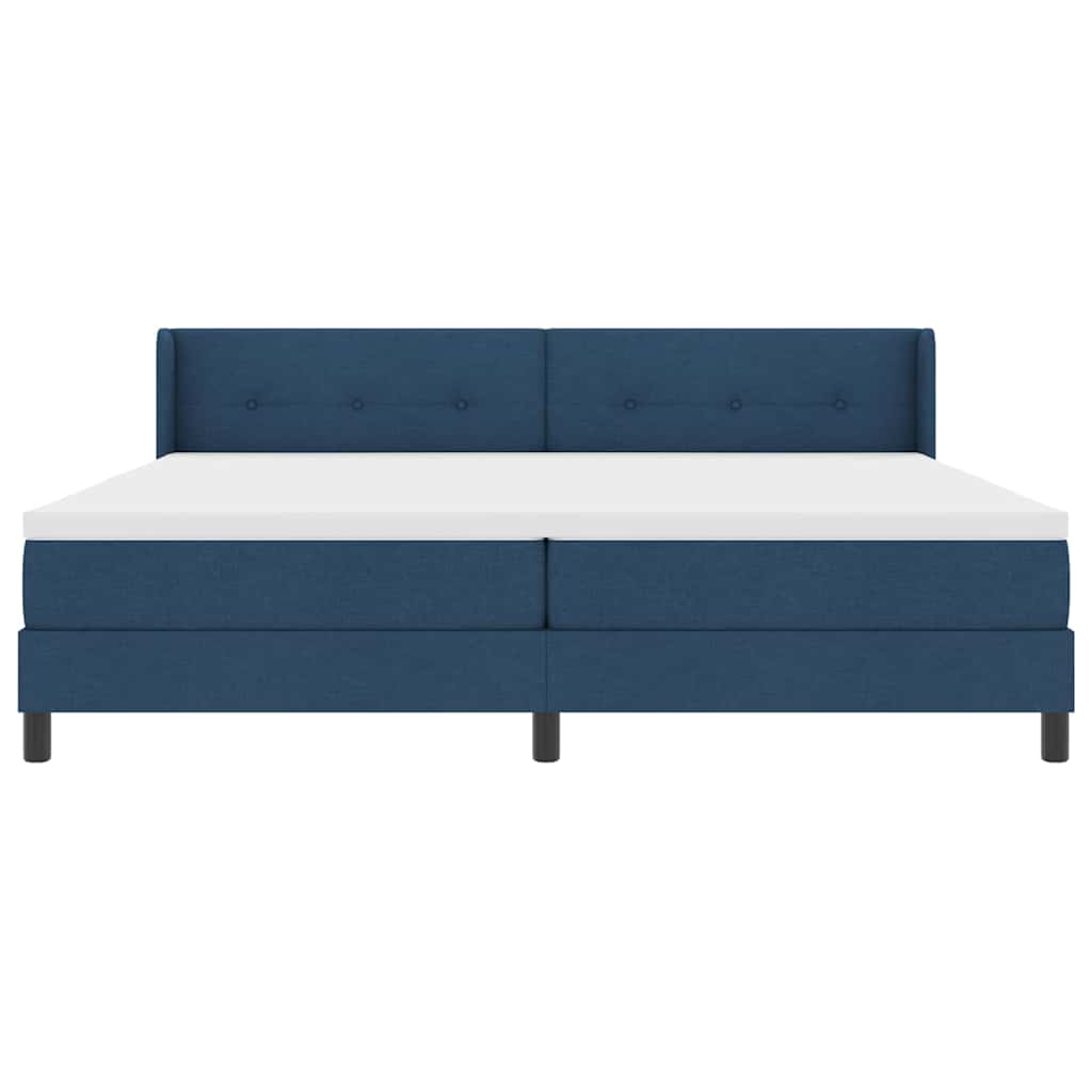 Boxspringbed met matras met matras Blauw 200 x 200 cm