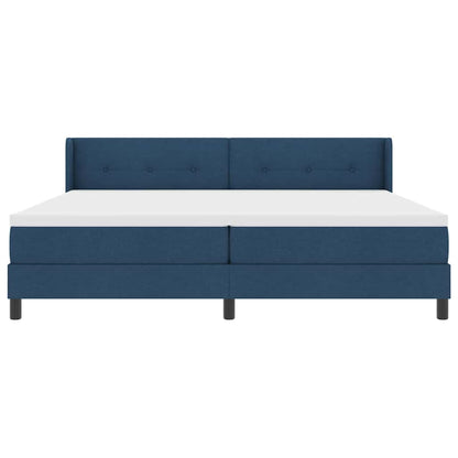 Boxspringbed met matras met matras Blauw 200 x 200 cm