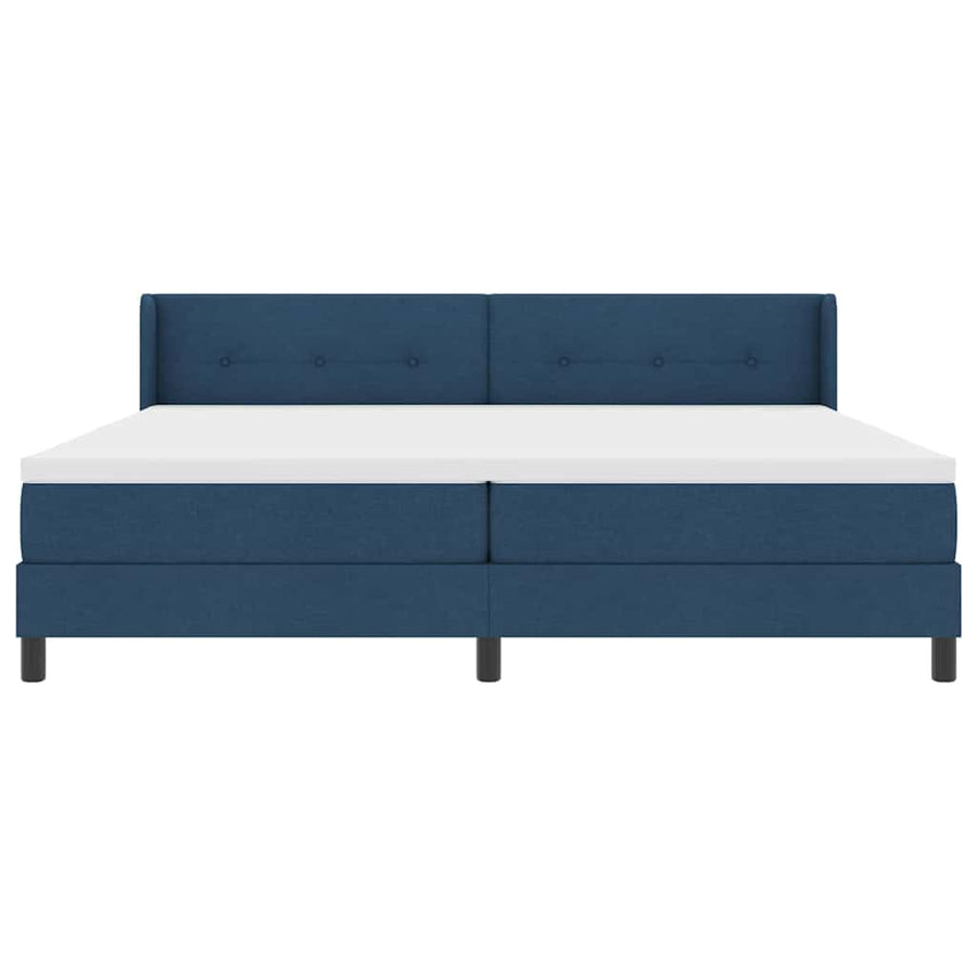 Boxspringbed met matras met matras Blauw 200 x 200 cm