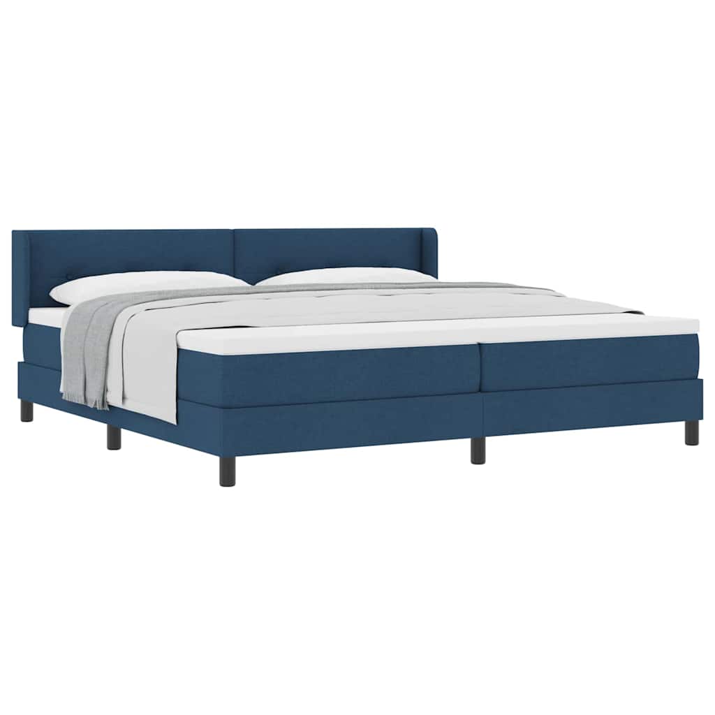 Boxspringbed met matras met matras Blauw 200 x 200 cm
