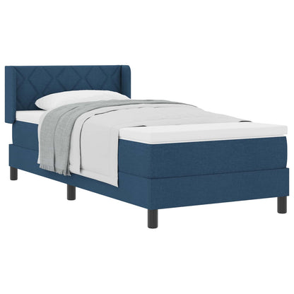 Boxspringbed met matras Blauw 200 x 90 cm Polyester