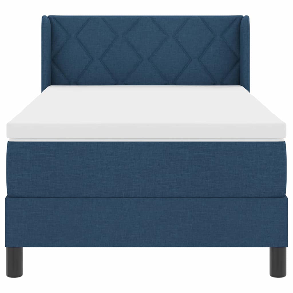 Boxspringbed met matras Blauw 200 x 90 cm Polyester