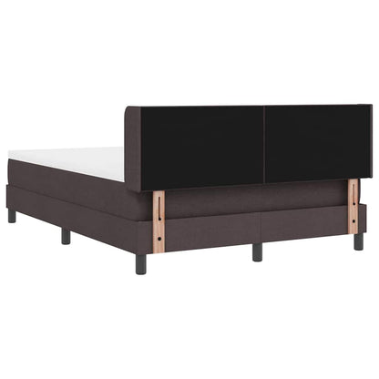 Boxspringbed met hoofdeinde Donkerbruin 200 x 140 cm Stof