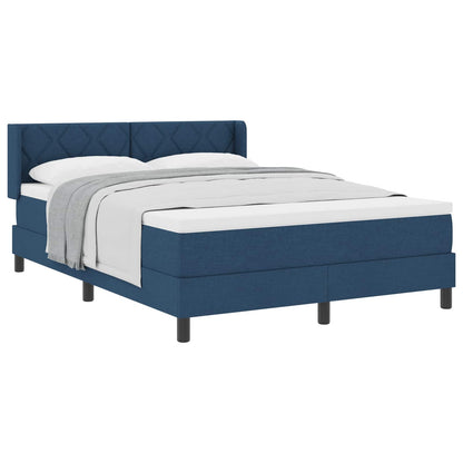 Boxspringbed met hoofdeinde Blauw 200 x 140 cm Stof