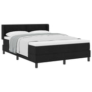 Boxspringbed 200x160 cm zwart met hoofdeinde